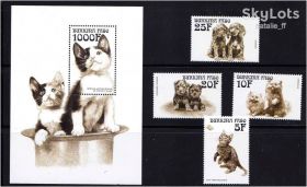 Фауна Фауна ^/--/^ Фауна . Буркина Фасо 1999 г MNH - кошки - блок + марки ^_^^^ Фауна . Буркіна Фасо 1999 р MNH - кішки - блок + марки - фото фото фото