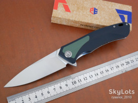 Ножі, мультітули Ножи, мультитулы ^/--/^ PETRIFIED FISH PF /--/ 838 GRS Pub, D /--/ 2 Satin, G /--/ 10 Black Green, шарикопідшипник, Flipper, Outdoor, Tactical, EDC ^_^^^ PETRIFIED FISH PF /--/ 838 GRS Pub, D /--/ 2 Satin, G /--/ 10 Black Green, шарикоподшипник, Flipper, Outdoor, Tactical, EDC - фото фото фото