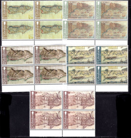 Балканський півострів Балканский полуостров ^/--/^ Гибралтар 2021 г  MNH - квартблоки - карты - флот - ^_^^^ Гібралтар 2021 р MNH - квартблоки - карти - флот - фото фото фото