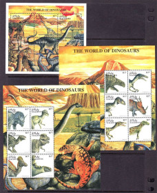 Фауна Фауна ^/--/^ NM Фауна . Мальдивы  1992 г MNH - динозавры - 4 блока - 2 /--/ а скана ^_^^^ Мальдіви 1992 р MNH - динозаври - 4 блоки - 2 /--/ а скана - фото фото фото