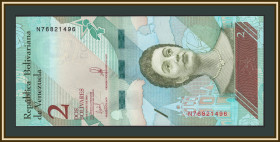 Венесуела Венесуэла ^/--/^ Венесуэла 2 боливара 2018 P-101  (101 /--/ a) UNC ^_^^^ Венесуела 2 болівара 2018 P-101 (101 /--/ a) UNC - фото фото фото