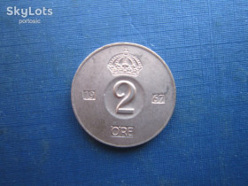 Швеція Швеция ^/--/^ Монета 2 ере Швеція 1967 ^_^^^ Монета 2 эре Швеция 1967 - фото фото фото