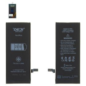 Акумулятори Аккумуляторы ^/--/^ Аккумулятор Deji для Apple iPhone 6, Li-ion, 3,82 B, 2510 мАч, увеличенная емкость, original IC ^_^^^ Акумулятор Deji для Apple iPhone 6, Li-ion, 3,82 B, 2510 мАг, збільшена ємність, original IC - фото фото фото