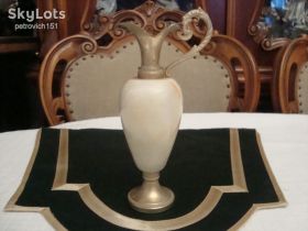 Кухонне начиння, посуд, столове срібло Кухонная утварь, посуда, столовое серебро ^/--/^ Коллекционный Кувшин - Подсвечник Оникс Металл Италия ^_^^^ Колекційний Кувшин - Підсвічник Онікс Метал Італія - фото фото фото