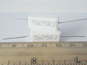 Резистори Резисторы ^/--/^ Резистор 5 /--/ W Вт  75 Ом (лот - 1 /--/ шт) ^_^^^ Резистор 5 /--/ W Вт 75 Ом (лот - 1 /--/ шт) - фото фото фото