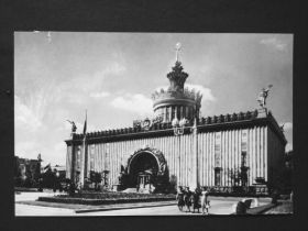 СРСР СССР ^/--/^ Москва. 1954.  Выставка. Павильон Украинской ССР. ^_^^^ Москва. 1954. Виставка. Павільйон Української РСР. - фото фото фото