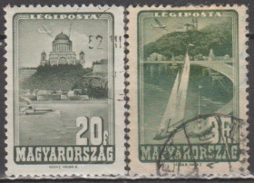 Угорщина Венгрия ^/--/^ Венгрия Угорщина 1947 авиапочта туризм флот ^_^^^ Угорщина 1947 авіапошта туризм флот - фото фото фото