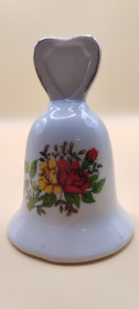 Статуетки, Скульптури, Фігурки, Фарфор Статуэтки, Скульптуры, Фигурки, Фарфор ^/--/^ Мініатюрний керамічний дзвоник «Троянди» з ручкою-серцем, вінтаж   (Aura Bijoux) - 56 ^_^^^ Миниатюрный керамический звонок «Розы» с ручкой-сердцом, винтаж (Aura Bijoux) - 56 - фото фото фото