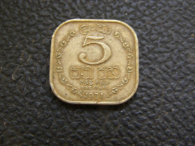 Шрі-Ланка Шри-Ланка ^/--/^ 5 центов 1971 г Цейлон ^_^^^ 5 центів 1971 Цейлон - фото фото фото