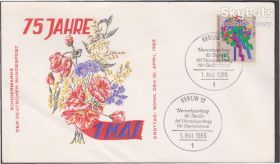 Європа Европа ^/--/^ Германия 1965 ПЕРВОЕ МАЯ ДЕНЬ ТРУДА МИР ФЛОРА ЦВЕТЫ МАКИ РАСТЕНИЯ ТРАВЫ ДИКАЯ ПРИРОДА КПД Mi.475 ^_^^^ Німеччина 1965 ПЕРШЕ МАЯ ДЕНЬ ПРАЦІ СВІТ ФЛОРА ЦВЕТИ МАКИ РОЗВИТКУ ТРАВИ ДІКА ПРИРОДУ ККД Mi.475 - фото фото фото