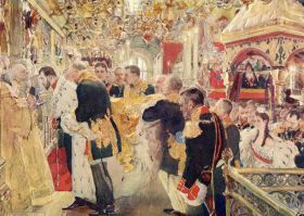 Видання - р. Издания - гг. ^/--/^ КОРОНАЦИЯ НИКОЛАЯ II В УСПЕНСКОМ СОБОРЕ. 1896 г. ЛИТОГРАФ. РЕДКОСТЬ ^_^^^ КОРОНАЦІЯ МИКОЛА II В УСПЕНСЬКОМУ СОБОРІ. 1896 р. - фото фото фото