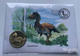 Гвінея Гвинея ^/--/^ BIOCO Phorusrhacos Five dollars Биоко 5 долларов 2020 Фороракос в конверте ^_^^^ Біоко 5 доларів 2020 Фороракос в конверті - фото фото фото
