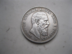 Німецька імперія (-) Германская империя (-) ^/--/^ Пруссія 2 марки 1888 року , Фрідріх III..Сохран ^_^^^ Пруссия 2 марки 1888 года, Фридрих III. Сохран - фото фото фото