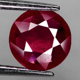 Рубін Рубин ^/--/^ Рубин натуральный  1.25 Ct. 6.5 x 6.5 x 2.8 mm ^_^^^ Рубін натуральний 1.25 Ct. 6.5 x 6.5 x 2.8 mm - фото фото фото