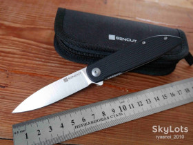 Ножі, мультітули Ножи, мультитулы ^/--/^ Sencut Bocll II S /--/ 22019-1, Black G /--/ 10, D /--/ 2 Satin, Caged Ceramic Ball Bearing, Flipper, Outdoor, EDC, Liner Lock - фото фото фото