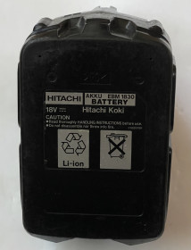 Інше Другое ^/--/^ (16) АКУМУЛЯТОР HITACHI EBM /--/ 1830 18 /--/ V 3.0 /--/ Ah Li-ion — ВІД 1 ГРН! - фото фото фото