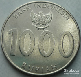 Індонезія Индонезия ^/--/^ Индонезия 1000 рупий 2010  зл/и /--/ 0,5 ^_^^^ Індонезія 1000 рупій 2010 зл/і /--/ 0,5 - фото фото фото
