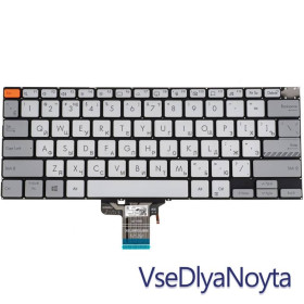 Клавіатури Клавиатуры ^/--/^ Клавиатура для ноутбука ASUS (X /--/ 3400, X /--/ 7400 series), rus, silver, без фрейма, подсветка клавиш (Red E ^_^^^ Клавіатура для ноутбука ASUS (X /--/ 3400, X /--/ 7400 series), rus, silver, без фрейму, підсвічування клавіш (Red E - фото фото фото