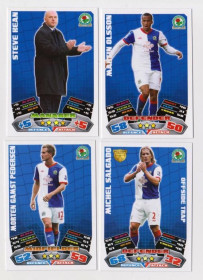 Інше Другое ^/--/^ Футбольные карточки MATCH ATTAX 2011-2012 Premier League  Футбольный клуб BLACKBURN ROVERS  4 шт  ^_^^^ Футбольні картки MATCH ATTAX 2011-2012 Premier League Футбольний клуб BLACKBURN ROVERS 4 шт - фото фото фото
