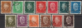 Веймарська республіка Веймарская республика ^/--/^ 1928 - Німеччина - Стандарт - Президенти Mi.410-22 _35,0 € ^_^^^ 1928 - Германия - Стандарт - Президенты Mi.410-22 _35,0 € - фото фото фото