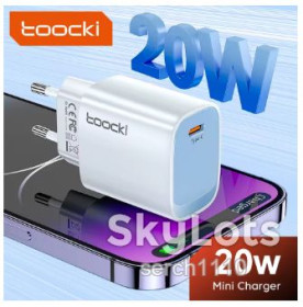 Зарядні пристрої Зарядные устройства ^/--/^ Toocki 20 /--/ W PD QC /--/ 3.0 USB Type C зарядний пристрій швидка зарядка original! ^_^^^ Toocki 20 /--/ W PD QC /--/ 3.0 USB Type C зарядное устройство скорая зарядка original! - фото фото фото