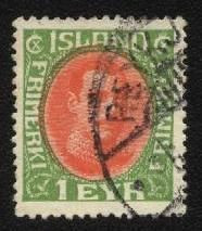 Ісландія Исландия ^/--/^ Исландия 1920 г. № 83  гашеная ^_^^^ Ісландія 1920 р. No 83 гашена - фото фото фото
