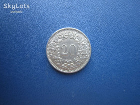 Швейцарія Швейцария ^/--/^ Монета 20 раппен Швейцарія 1947 ^_^^^ Монета 20 раппен Швейцария 1947 - фото фото фото