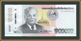 Лаос Лаос ^/--/^ Лаос 100000 кип 2020  (2022) P-43  (43 /--/ a) UNC ^_^^^ Лаос 100000 кіп 2020 (2022) P-43 (43 /--/ a) UNC - фото фото фото