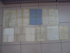 Листи, фото Письма, фото ^/--/^ письмо с фронта 1942-1944 лот 10 шт №5370 ^_^^^ лист з фронту 1942-1944 лот 10 шт No /--/ 5370 - фото фото фото