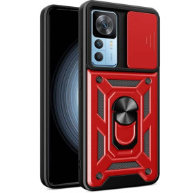 Чохли, бампера Чехлы, бампера ^/--/^ Чохол Fiji Camera Defence для Xiaomi 12 /--/ T / 12 /--/ T Pro бампер із захистом камери та підставкою Red ^_^^^ Чехол Fiji Camera Defence для Xiaomi 12 /--/ T / 12 /--/ T Pro бампер с защитой камеры и подставкой Red - фото фото фото