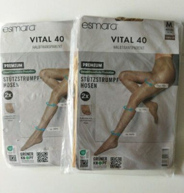 Інше Другое ^/--/^ Комплект безрозмірних колготок 2 /--/ шт. Esmara Vital 40 /--/ den M ^_^^^ Комплект безразмерных колготок 2 /--/ шт. Esmara Vital 40 /--/ den M - фото фото фото