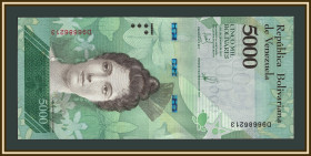 Венесуела Венесуэла ^/--/^ Венесуэла 5000 боливаров 2017 P-97  (97 /--/ c) аUNC ^_^^^ Венесуела 5000 боліварів 2017 P-97 (97 /--/ c) аUNC - фото фото фото