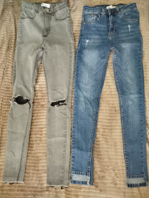 Джинси Джинсы ^/--/^ Жіночі джинси скінні Zara та Ponza Plura, розмір XS  (2 пари) джинсы ^_^^^ Женские джинсы конные Zara и Ponza Plura, размер XS (2 пары) джинсы - фото фото фото