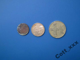 Словаччина Словакия ^/--/^ Словакия - 50 галеров 2005+1 кор 1994+ 10 кор 1994 ^_^^^ Словаччина - 50 галерів 2005+1 кор 1994+ 10 кор 1994 - фото фото фото