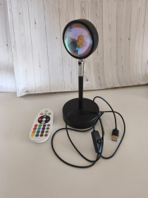 Нічні лампи Ночники ^/--/^ AMAZON! Проєкційна RGB лампа Sunset Lamp Cuiwos 16 кольорів, пульт, USB ^_^^^ AMAZON! Проекционная RGB лампа Sunset Lamp Cuiwos 16 цветов, пульт, USB - фото фото фото