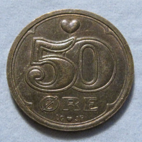 Данія Дания ^/--/^ Данія 50 ере 1996 року #6 /--/ П /--/ 349 ^_^^^ Дания 50 эре 1996 года #6 /--/ П /--/ 349 - фото фото фото
