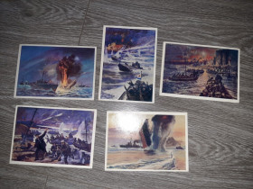 СРСР СССР ^/--/^ Открытка  5 шт СССР  Корабли  1979 /--/ г. ^_^^^ Листівка 5 шт СРСР Кораблі 1979 /--/ р. - фото фото фото