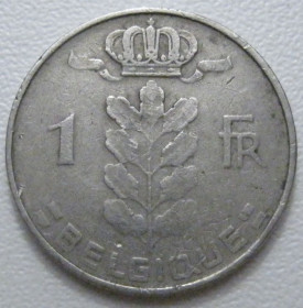 Бельгія Бельгия ^/--/^ Бельгія 1 франк 1958 року Belgique 42565 ^_^^^ Бельгия 1 франк 1958 года Belgique 42565 - фото фото фото