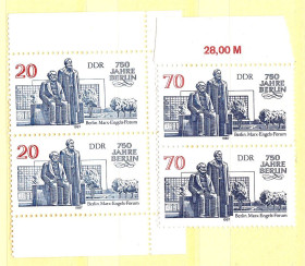 НДР, ФРН ГДР, ФРГ ^/--/^ Германия  ГДР / DDR  1987 г  MNH - пары ^_^^^ Німеччина НДР / DDR 1987 MNH - пари - фото фото фото