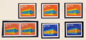 Балтійські країни Балтийские страны ^/--/^ Швеция  1969 г . MNH - EUROPA  CEPT - ^_^^^ Швеція 1969 р. MNH - EUROPA CEPT - фото фото фото