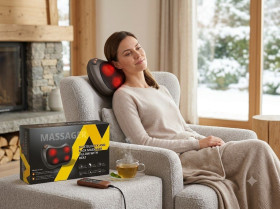 Масажери Массажеры ^/--/^ Масажна подушка роликова Shiatsu JH-016 з підігрівом для шиї та спини. Амазон ^_^^^ Массажная подушка роликова Shiatsu JH-016 с подогревом для шеи и спины. Амазон Амазон - фото фото фото