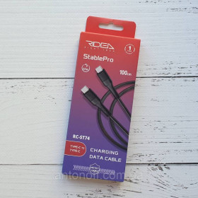 Зарядні пристрої Зарядные устройства ^/--/^ Кабель Ridea RC-ST /--/ 74 StablePro Type-C - Type-C 60 /--/ W 1 /--/ м Чорний ^_^^^ Кабель Ridea RC-ST /--/ 74 StablePro Type-C - Type-C 60 /--/ W 1 /--/ м Черный - фото фото фото