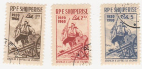 Балканський півострів Балканский полуостров ^/--/^ Албания 1960 г. № 620‑622 серия гашеная ^_^^^ Албанія 1960 р. No 620‐622 серія гашена - фото фото фото