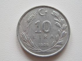 Туреччина Турция ^/--/^ Турция 10 лир 1986 года 15294 ^_^^^ Туреччина 10 лір 1986 15294 - фото фото фото