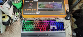 Клавіатури Клавиатуры ^/--/^ Игровая клавиатура с подсветкой RGB GamePro Stinger GK /--/ 599 USB № 24130507 ^_^^^ Ігрова клавіатура з підсвічуванням RGB GamePro Stinger GK /--/ 599 USB No 24130507 - фото фото фото