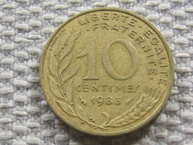 Франція Франция ^/--/^ Франция 10 сантимов 1983 года 3708 ^_^^^ Франція 10 сантимів 1983 3708 - фото фото фото