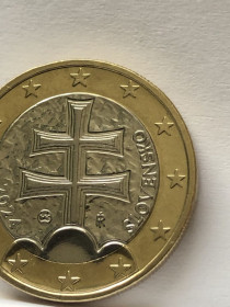 Словаччина Словакия ^/--/^ 1 євро, 2024 рік. Словаччина. ^_^^^ 1 евро, 2024 год. Словакия. - фото фото фото