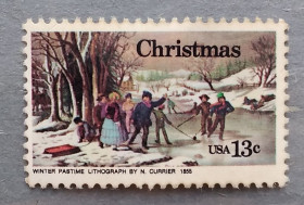 Північна Америка Северная Америка ^/--/^ США 1976 г - Рождество, 2 шт  (см.фото) ^_^^^ США 1976 — Різдво, 2 шт (див. фото) - фото фото фото