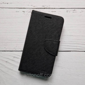 Зарядні пристрої Зарядные устройства ^/--/^ Чохол-книжка для Xiaomi Mi 4 /--/ c, Xiaomi Mi 4 /--/ i шкіряний, чорний, Mercury Goospery ^_^^^ Чехол-книжка Xiaomi Mi 4 /--/ c / Mi 4 /--/ i для телефона Черный - фото фото фото