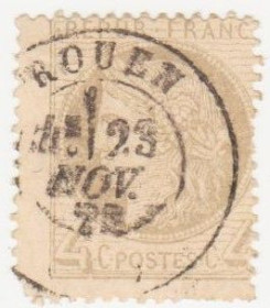 Франція Франция ^/--/^ Франция 1871 г.№ 48 гашеная ^_^^^ Франція 1871 р. No 48 гашена - фото фото фото